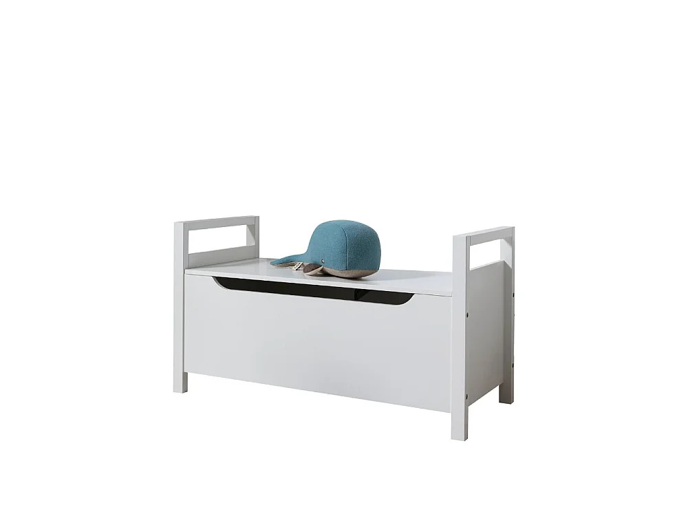 Noa & Nani Osman Toy Box with Cushion in White