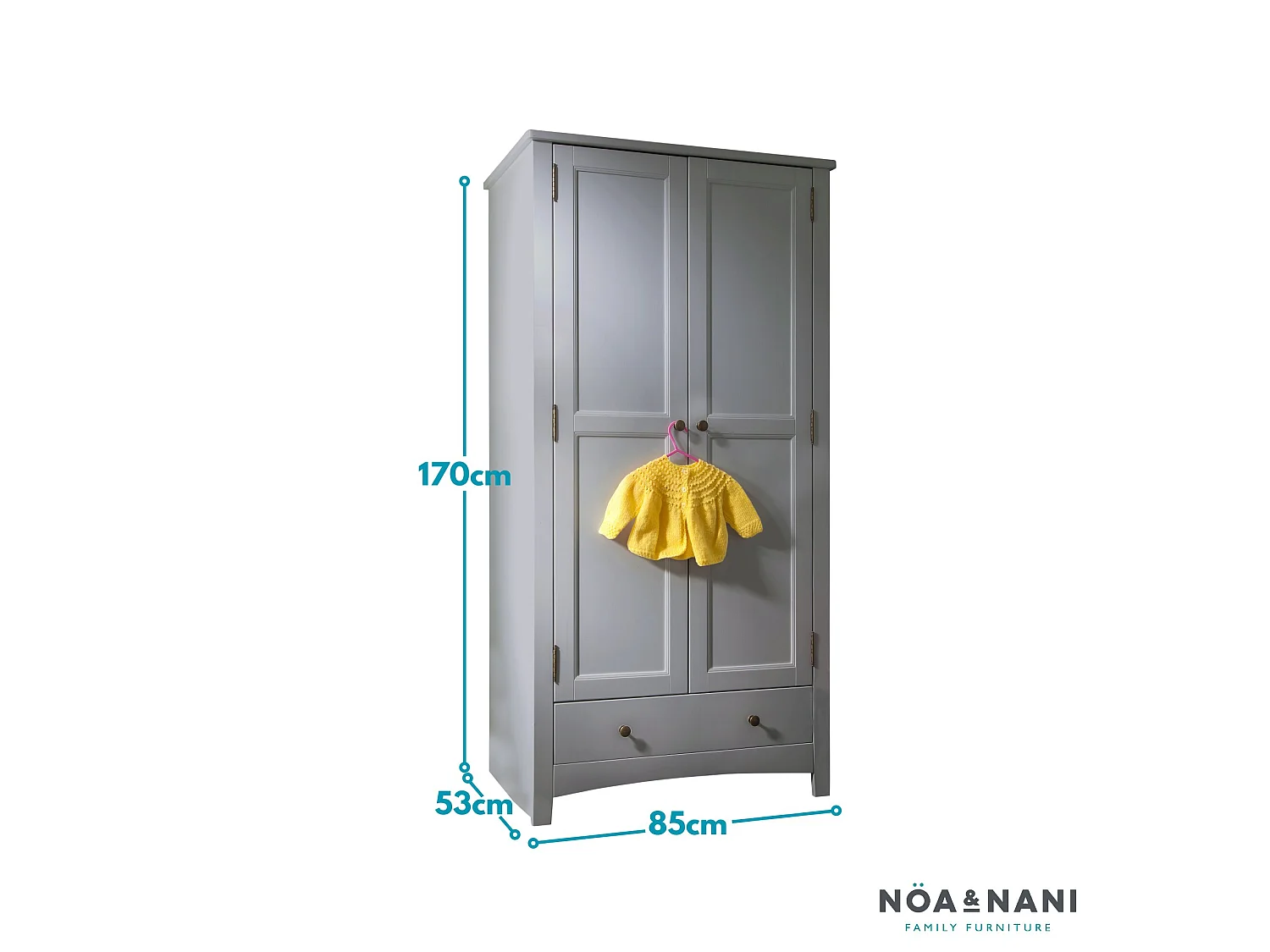 Noa & Nani Birte Wardrobe in Silk Grey