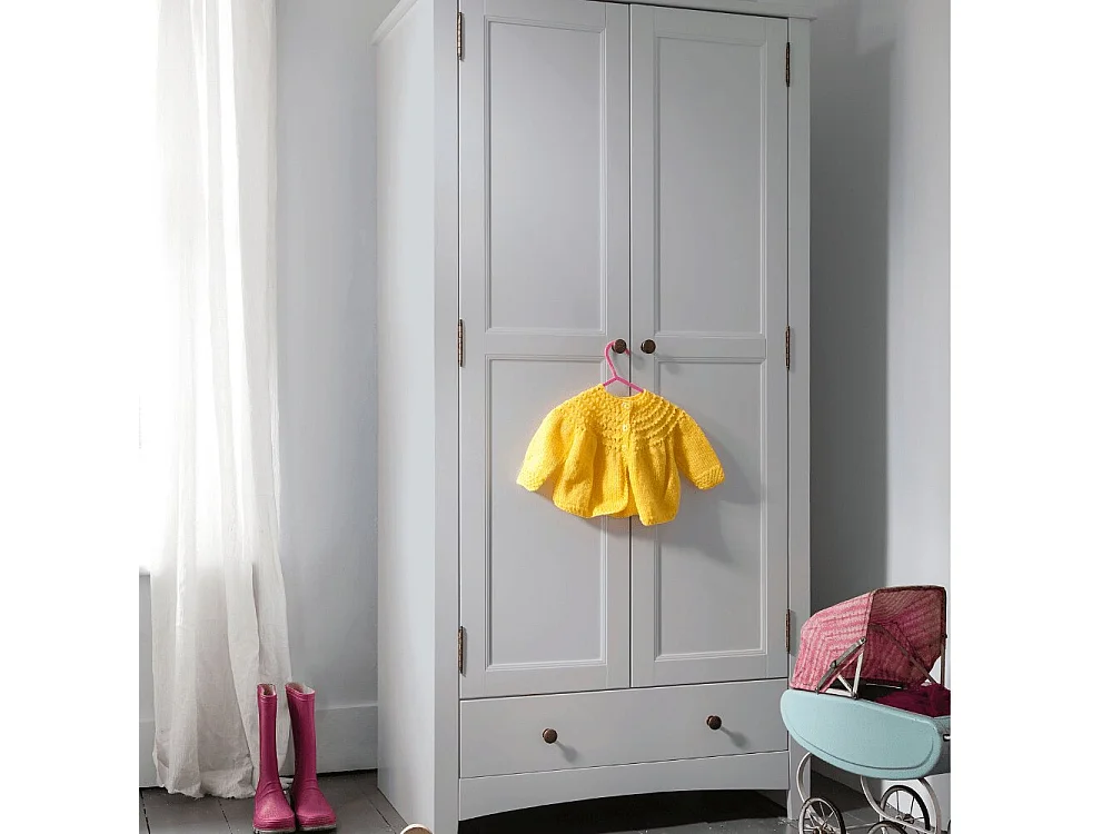 Noa & Nani Birte Wardrobe with Storage in White