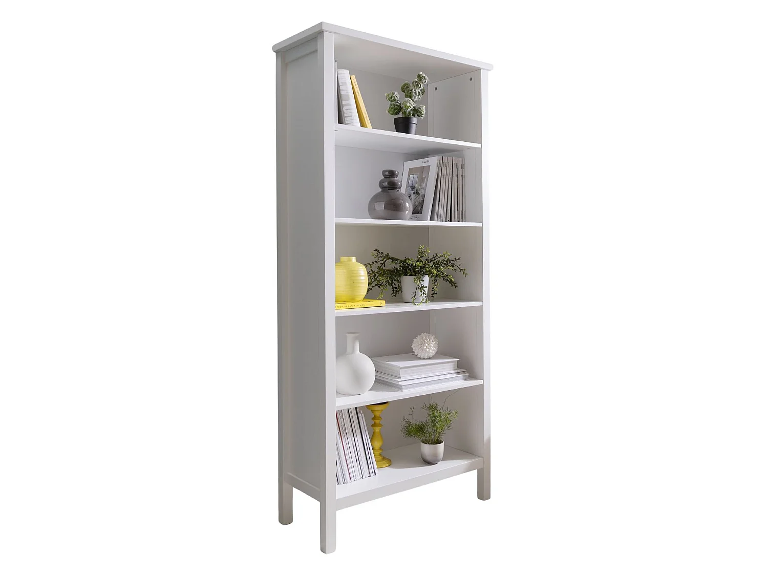 Noa & Nani Hemming 5 Tier Tall Bookcase in White