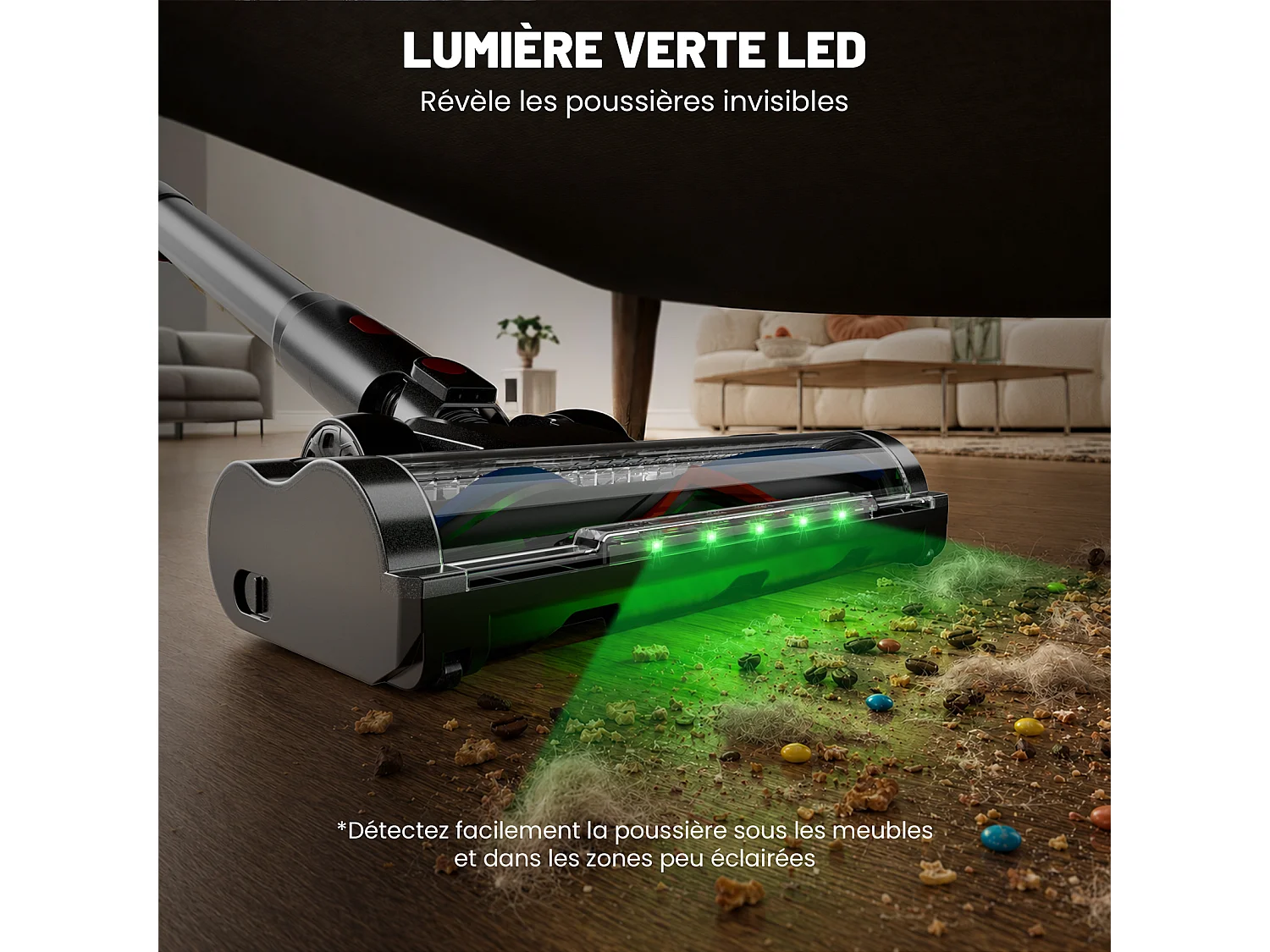 INLONG ZV12 Draadloze steelstofzuiger Gebruiksduur 80Min,80KPa-650W,180AW,LED-display,Verwijderbare accu,Anti-klit Tapijt & vloers Durs