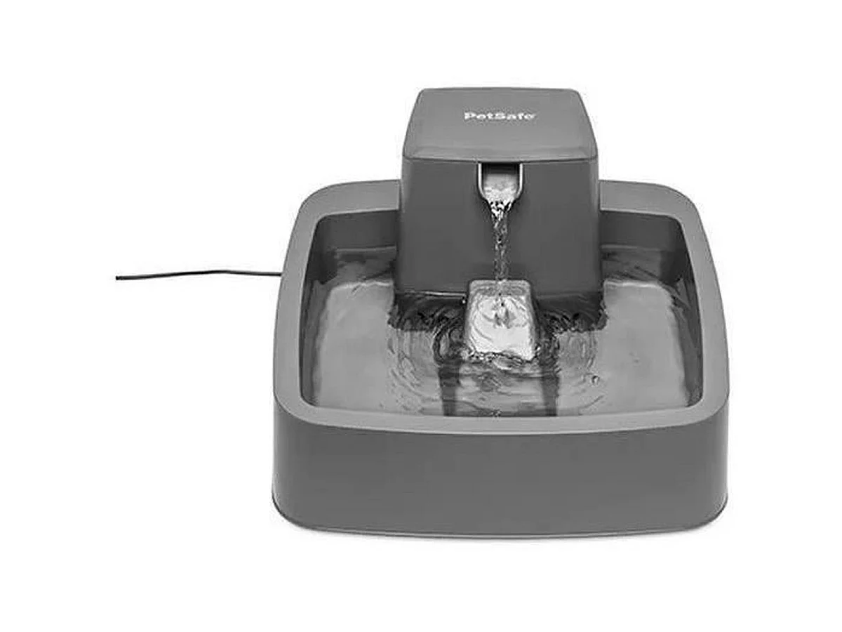 PetSafe Drinkwell 1,8L BPA-vrije Waterfontein met Dubbele Filtratie voor Katten en Kleine Honden