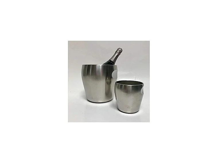 Alessi Fontaine à eau 5052 avec poignées en acier chromé, diamètre 23 cm, hauteur 25 cm