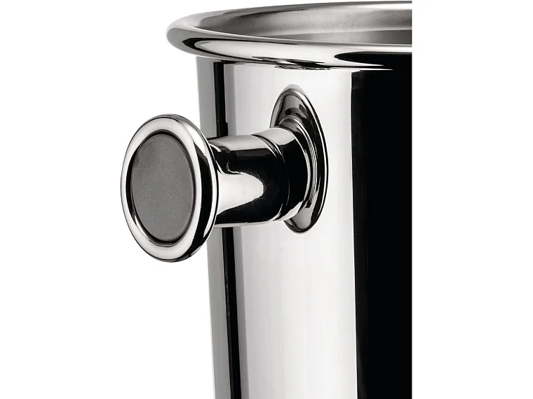 Alessi Fontaine à eau 5052 avec poignées en acier chromé, diamètre 23 cm, hauteur 25 cm