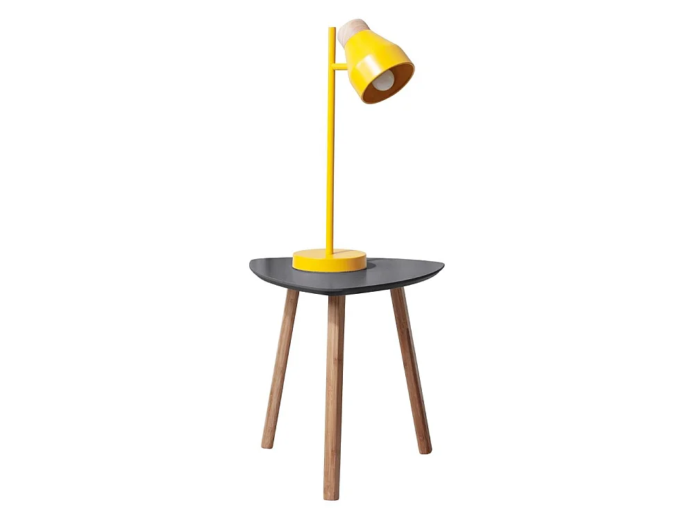 Noa & Nani Malme Side Table Occasional Small in Storm Grey and Natural Pine