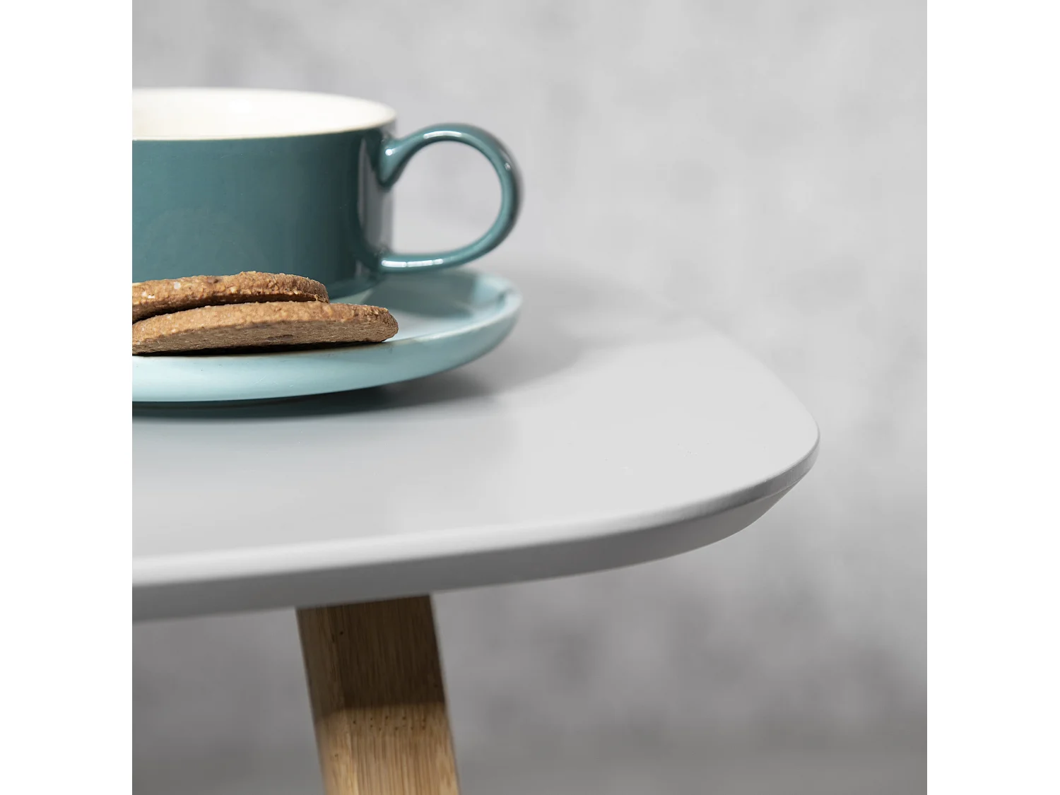 Noa & Nani Malme Extra Large Side Table in Chalk Grey and Natural Pine