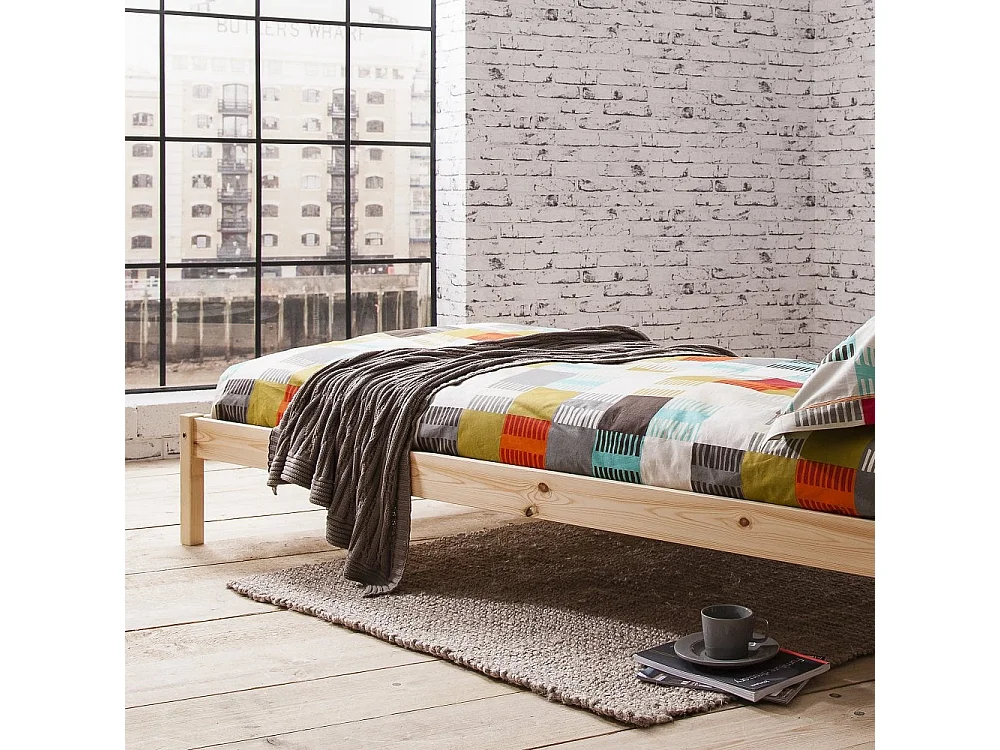 Noa & Nani Sussex Single Bed 3ft Bed Frame in Natural Pine