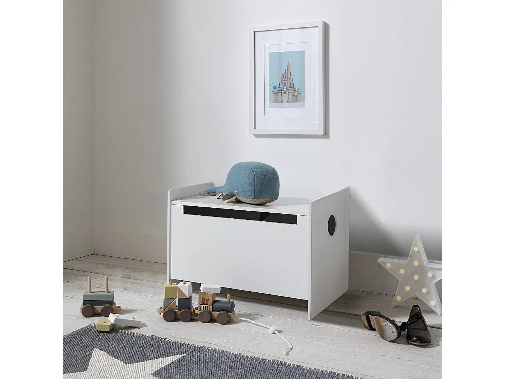 Noa & Nani Ida Toy Box Storage Organiser in White