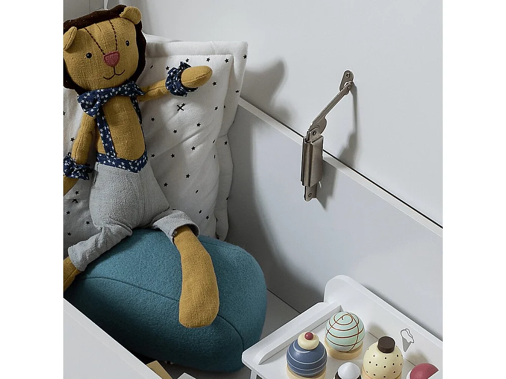Noa & Nani Ida Toy Box Storage Organiser in White