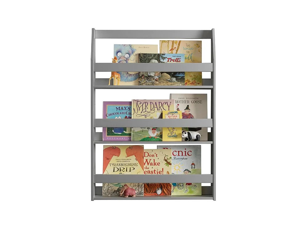 Noa & Nani Hakan Display 3 Shelf Bookcase Wall Mounted in Silk Grey
