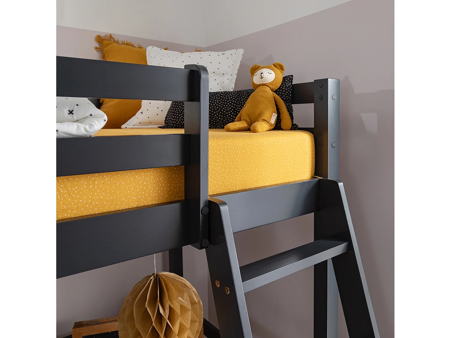 Noa & Nani Thomas High Sleeper Cabin Bed in Anthracite