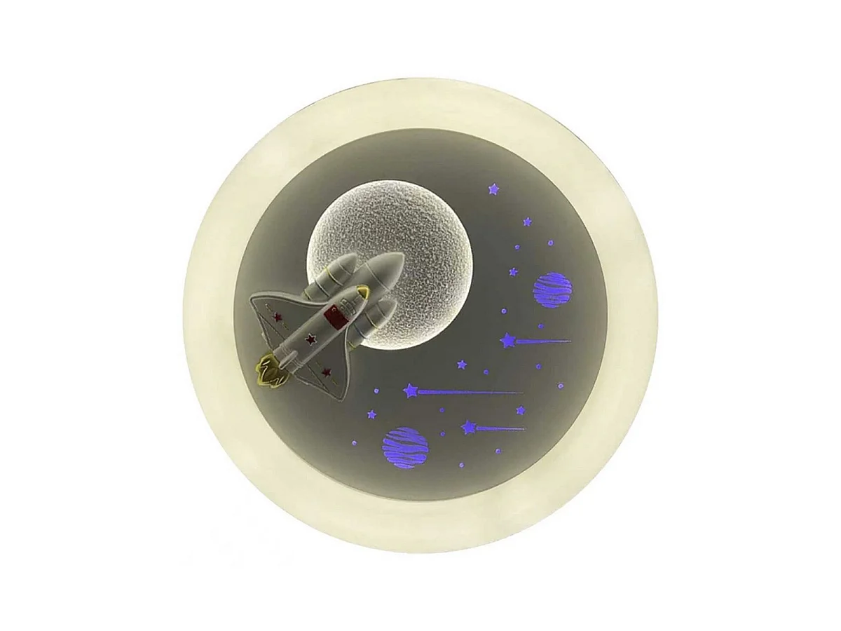 Ventilador de techo infantil Nave Bel Air 96W 4 aspas retráctiles blanco Ø91 cm
