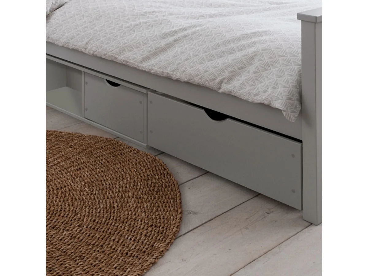 Noa & Nani Oda Underbed Storage Pull out Drawers Chest in Grey