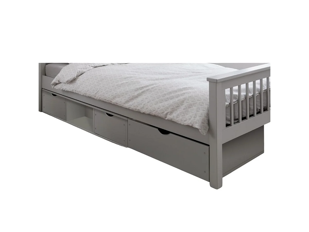 Noa & Nani Oda Underbed Storage Pull out Drawers Chest in Grey