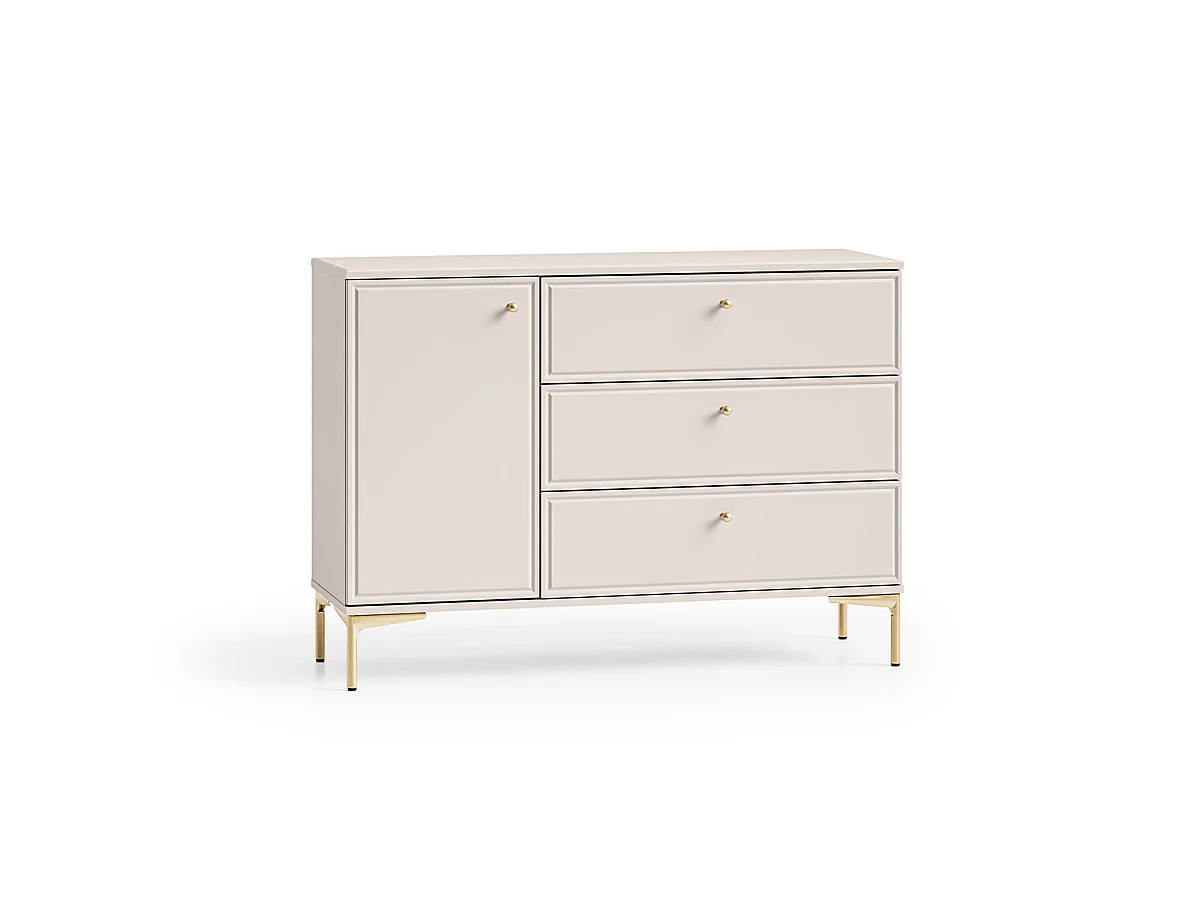 Sideboard 1 Tür 3 Schubladen Sélène Kaschmir