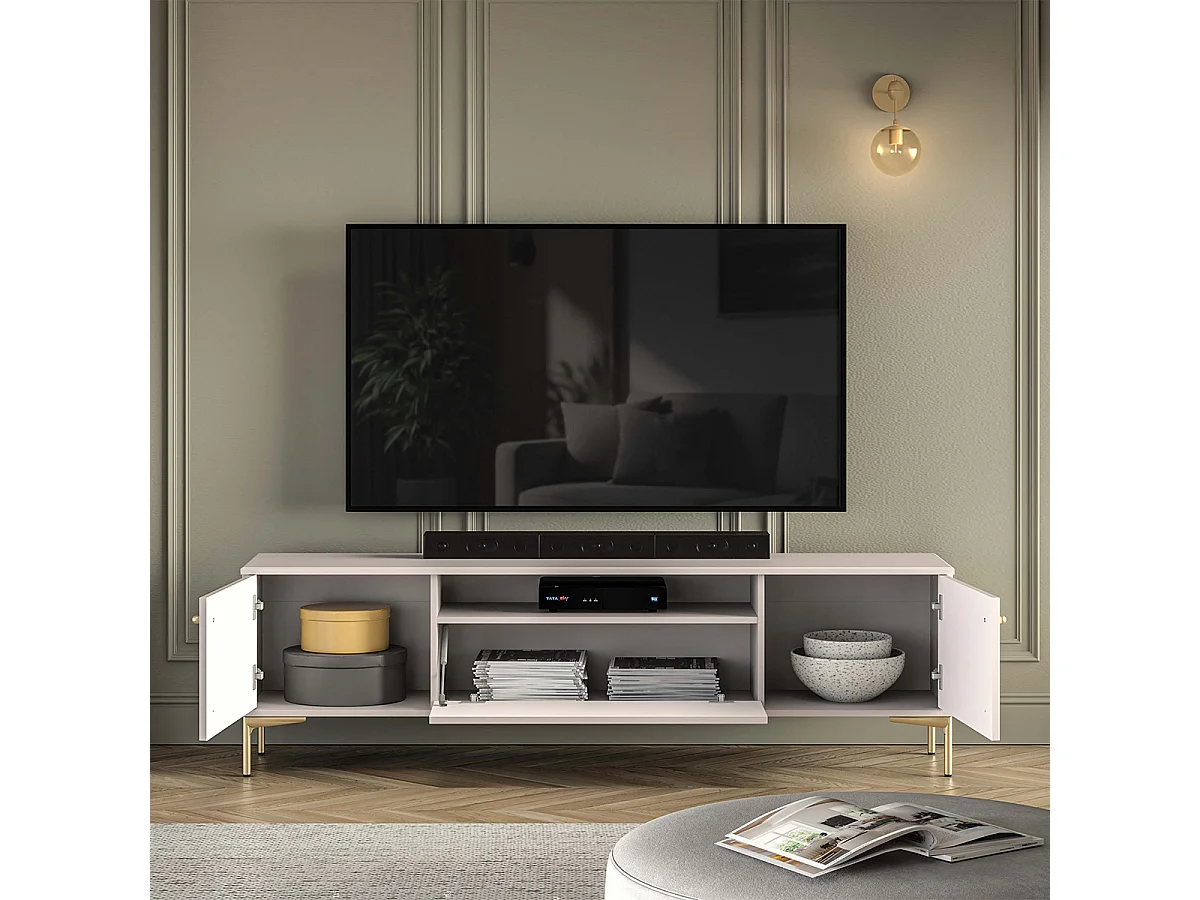 Mobile TV 3 ante Sélène cashmere 180cm