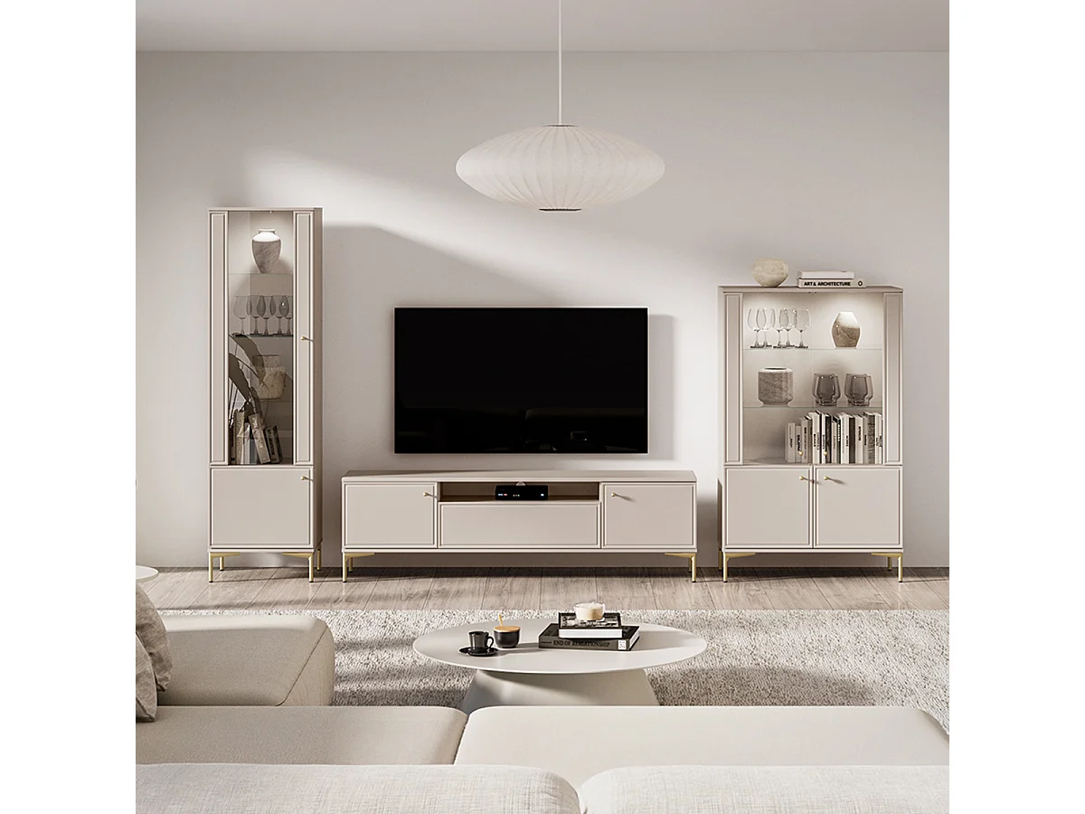 Mobile TV 3 ante Sélène cashmere 180cm