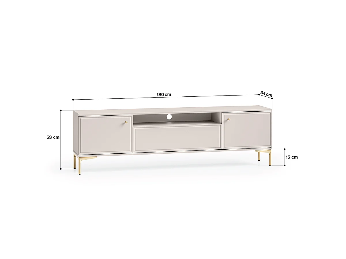 Mobile TV 3 ante Sélène cashmere 180cm