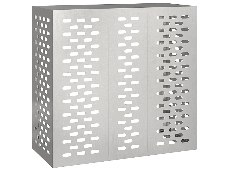 Copertura per condizionatore d'aria esterno moderna in acciaio inossidabile 110x50x105 cm