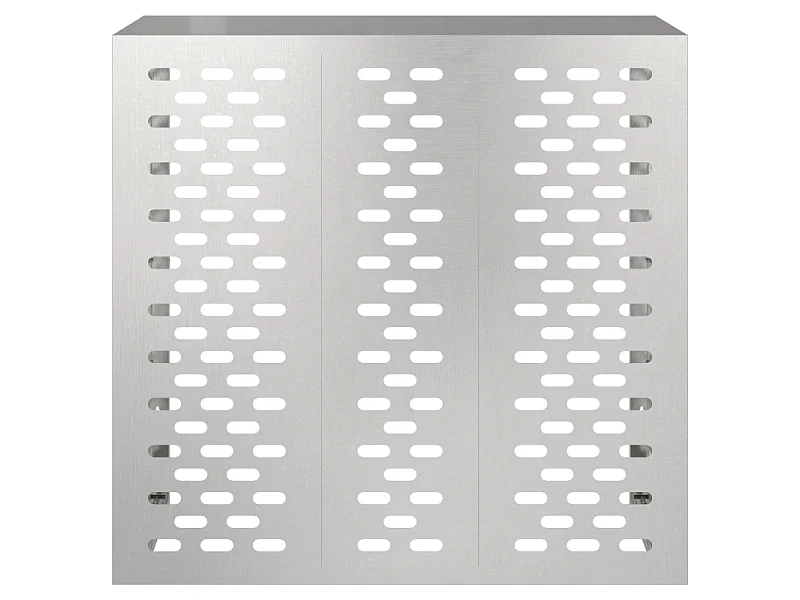Copertura per condizionatore d'aria esterno moderna in acciaio inossidabile 110x50x105 cm