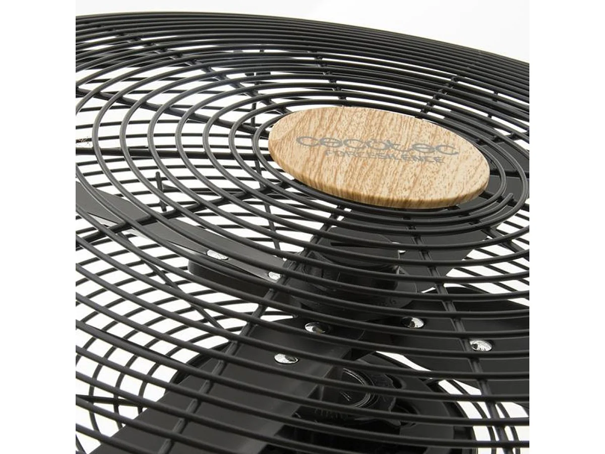 Ventilateur sur pied Cecotec EnergySilence 600 Woodstyle 50W 16" 4 Lames Noir/Bois