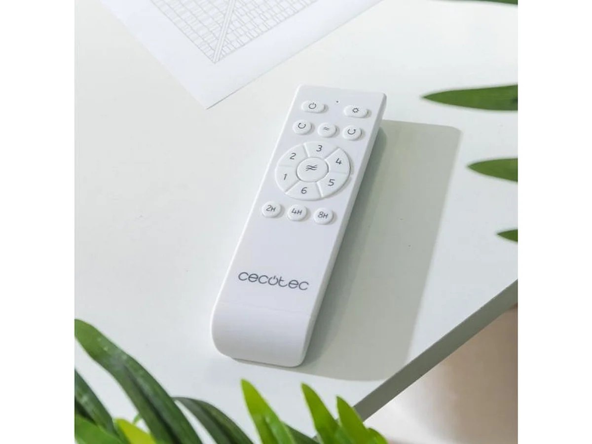 Ventilateur de plafond Cecotec EnergySilence Aero 5295 avec éclairage LED 137cm 6 Vitesses Télécommande Blanc