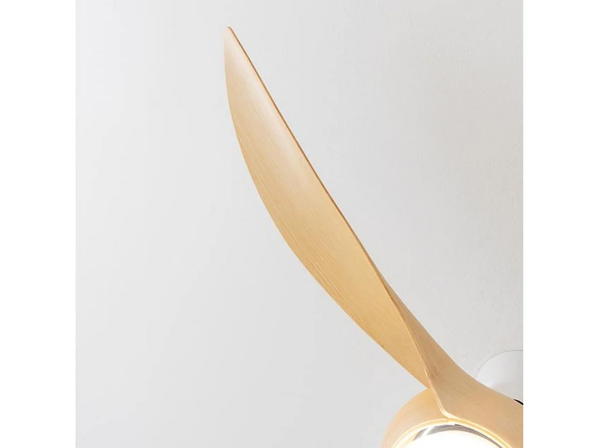 Ventilateur de plafond Cecotec EnergySilence Aero 5295 avec éclairage LED 137cm 6 Vitesses Télécommande Blanc