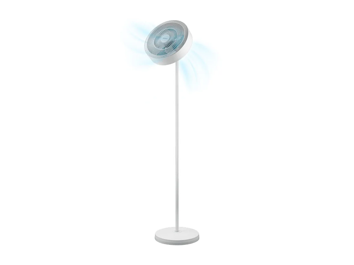 Cecotec EnergySilence FanLamp 36W LED Standventilator mit umkehrbarem Luftstrom und einstellbarem Lichtring