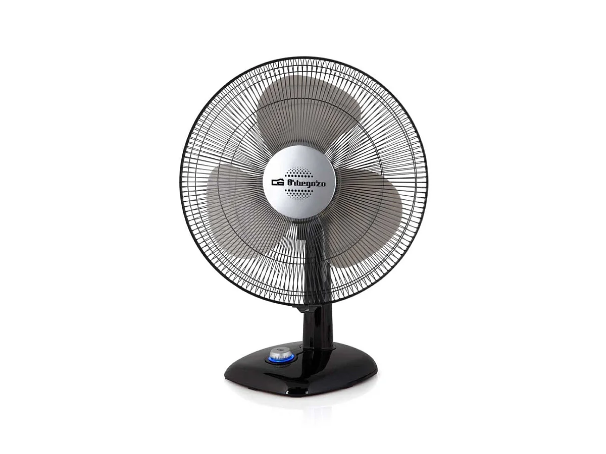 Ventilador de sobremesa Orbegozo TF 0124 25W 3 aspas negro Ø20 cm