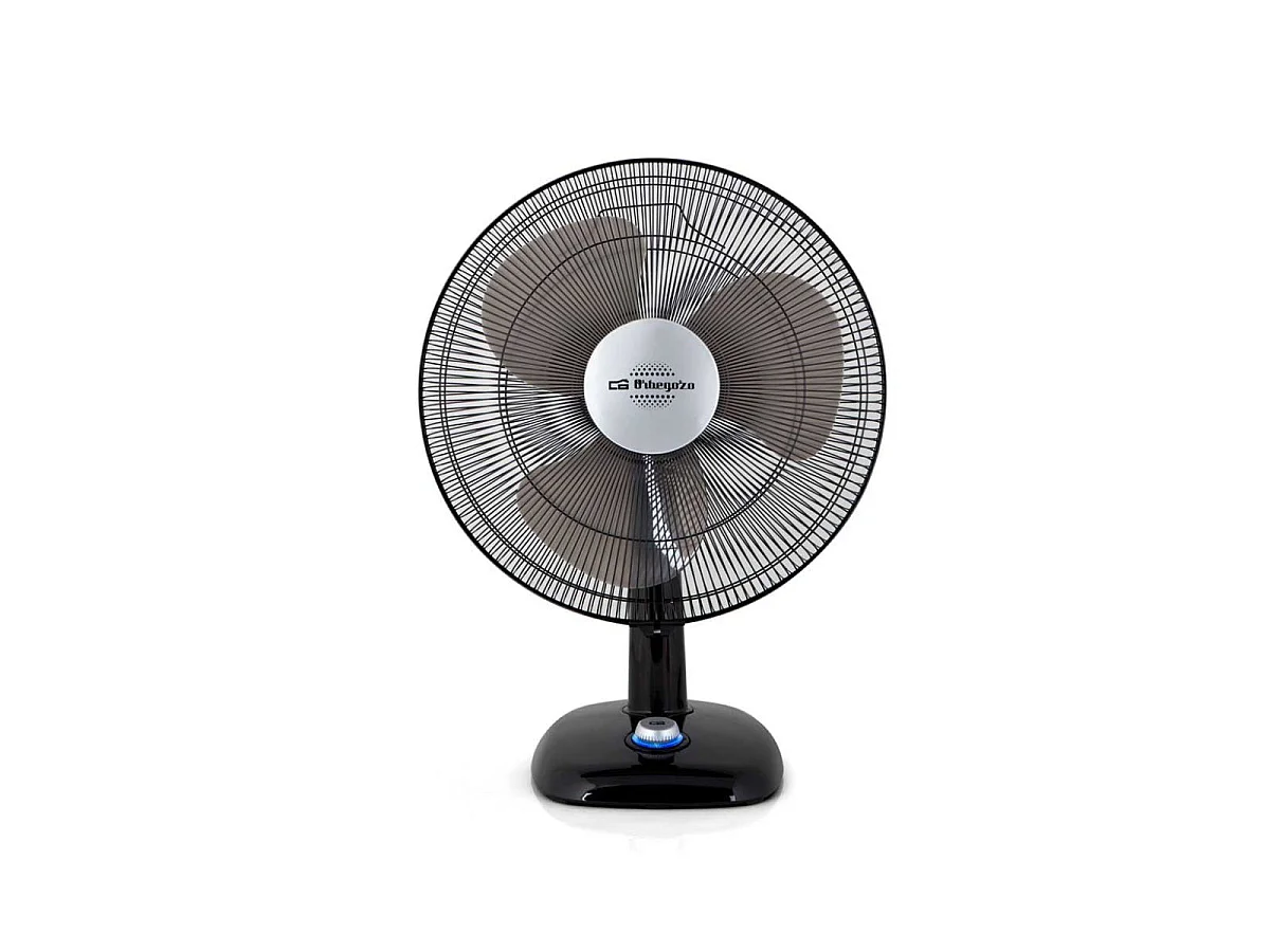 Ventilador de sobremesa Orbegozo TF 0124 25W 3 aspas negro Ø20 cm