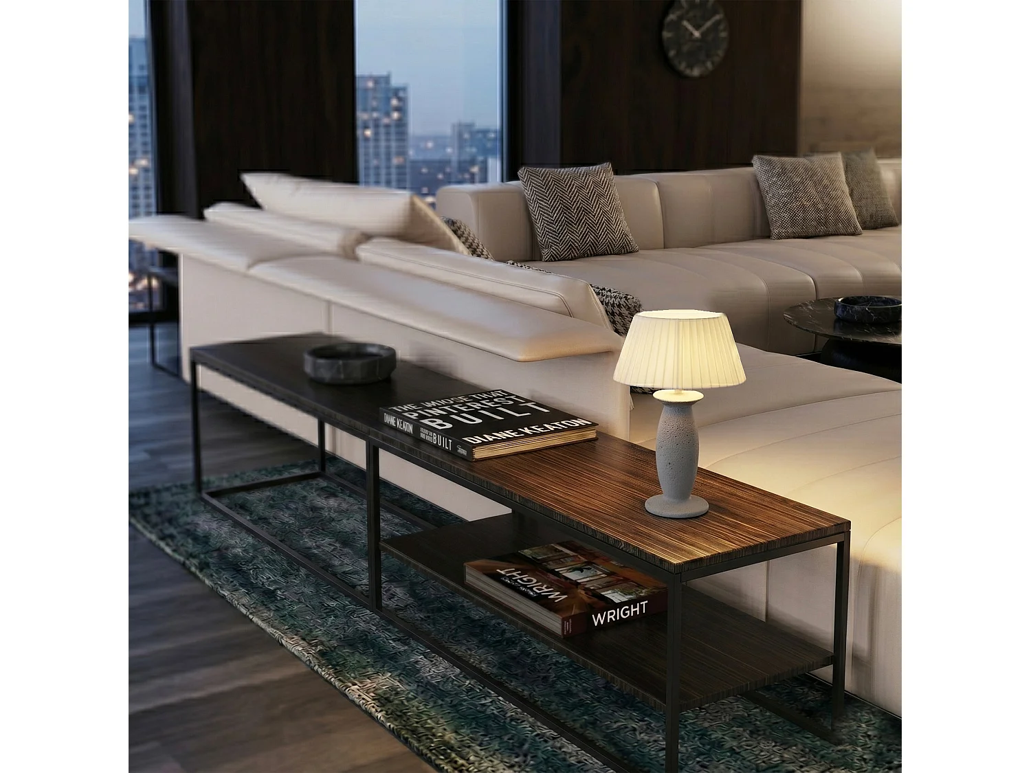 Lampe de table intérieur PING CEMENT H32,5cm