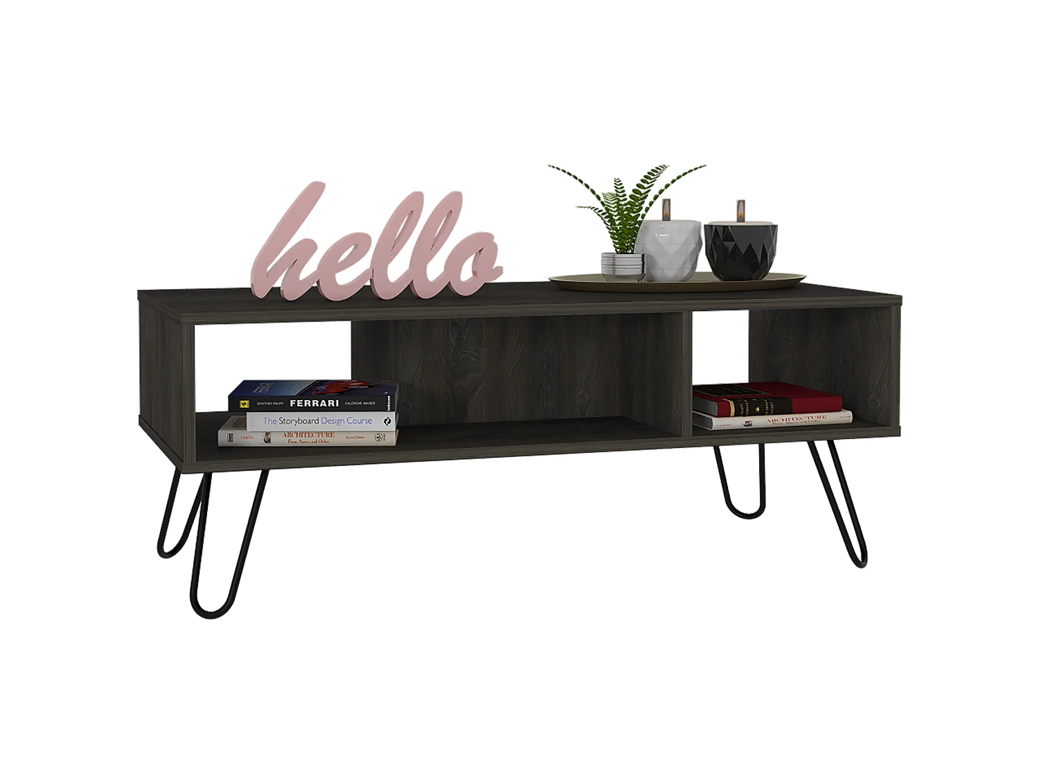 Meuble bar d’angle SO-HI avec porte-bouteilles et porte-gobelets