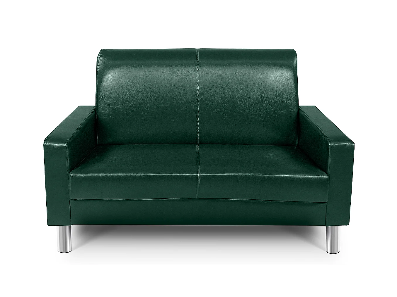 Divano 2 Posti In Ecopelle Verde abete – Charlie