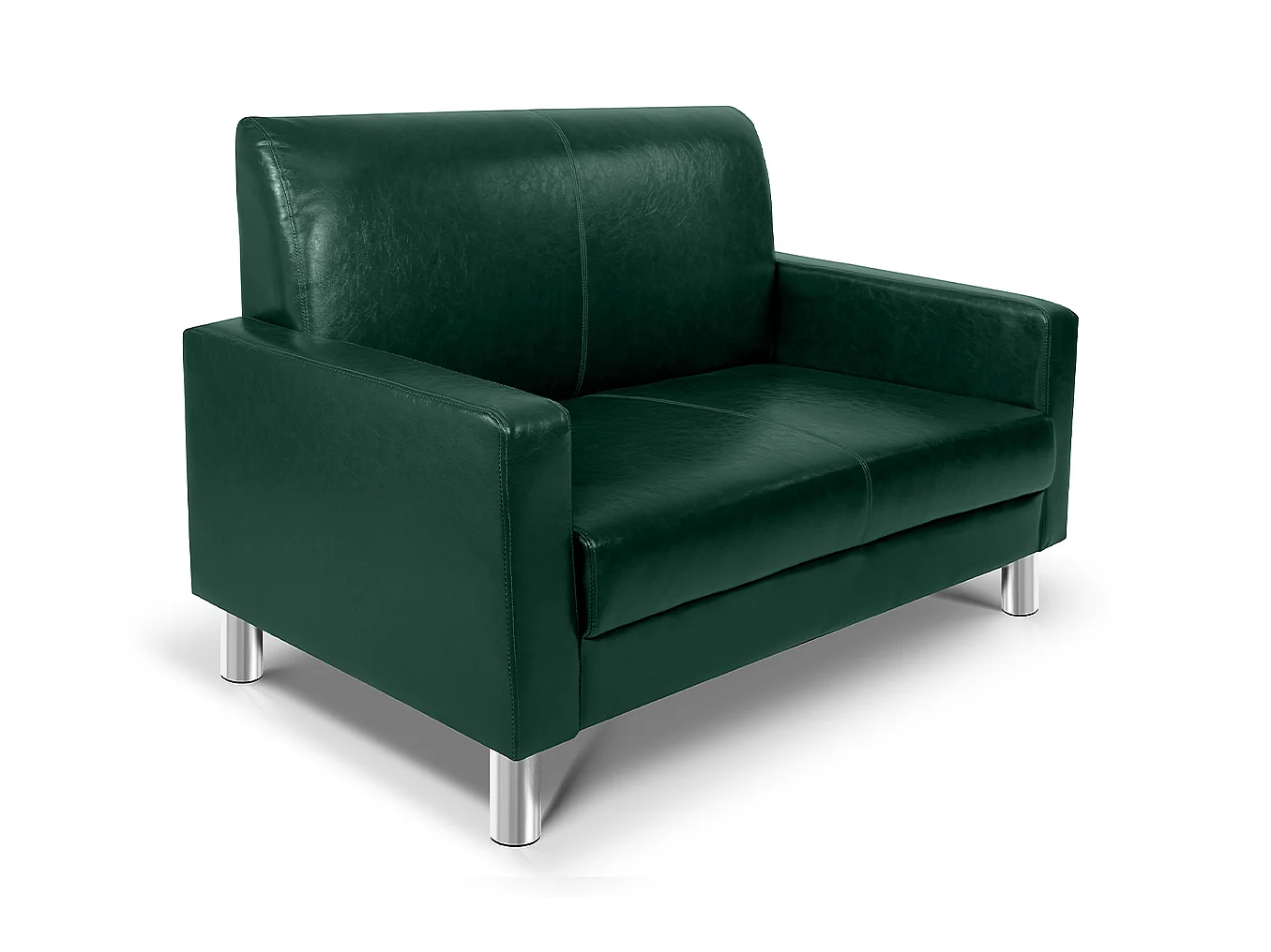 Divano 2 Posti In Ecopelle Verde abete – Charlie