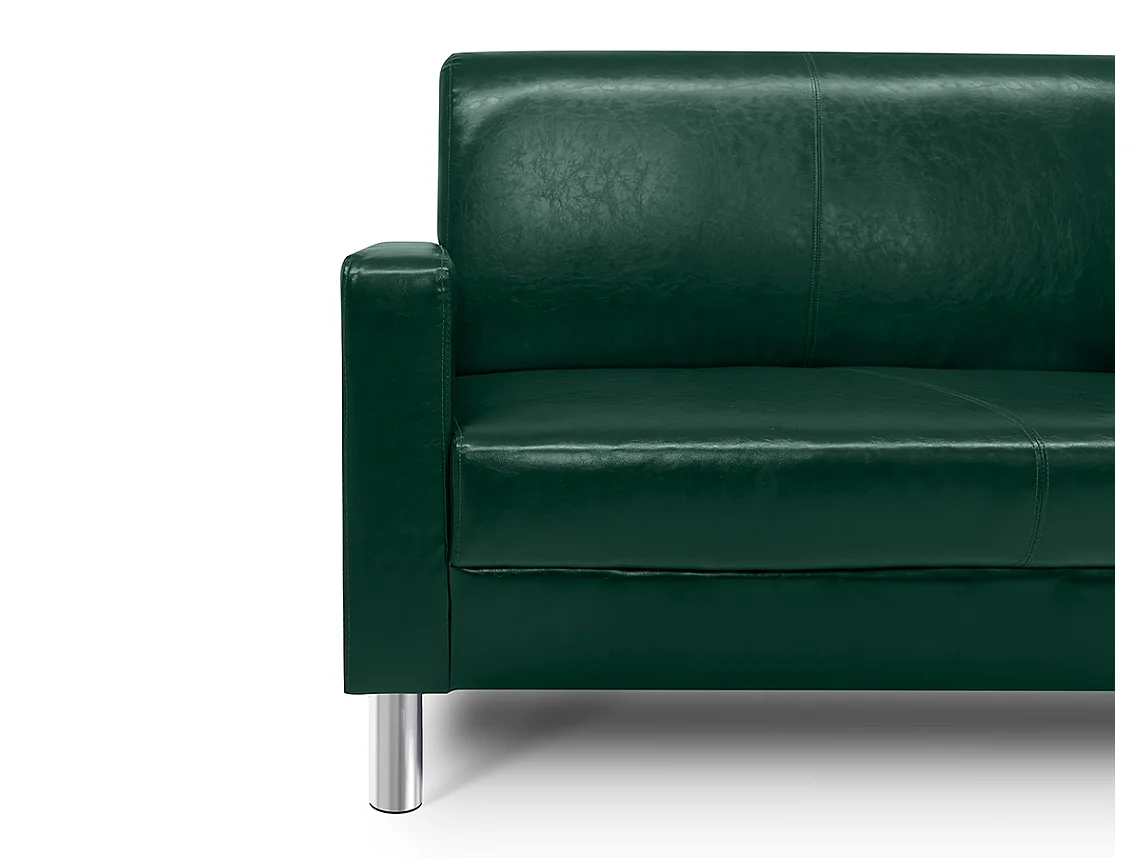 Divano 2 Posti In Ecopelle Verde abete – Charlie