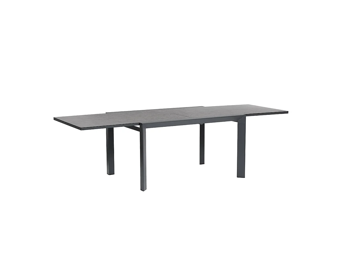 Table de jardin en aluminium gris extensible 6/10 pers.