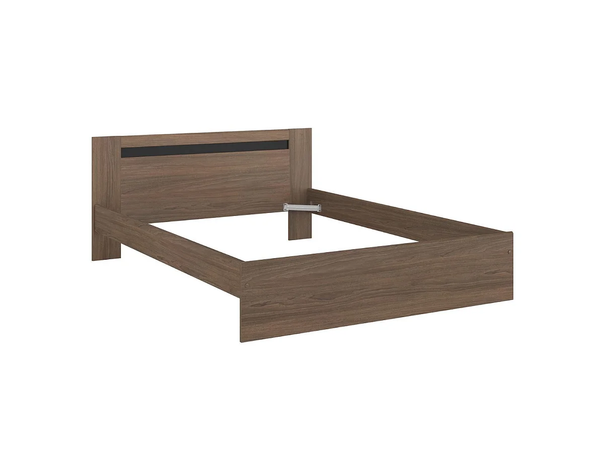 Chambre complète lit 140x190 avec 2 chevets 1 armoire 3P et 1 commode - KASUAL