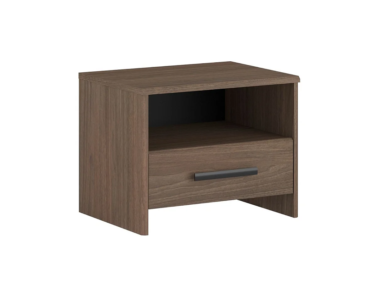 Chambre complète lit 140x190 avec 2 chevets 1 armoire 3P et 1 commode - KASUAL