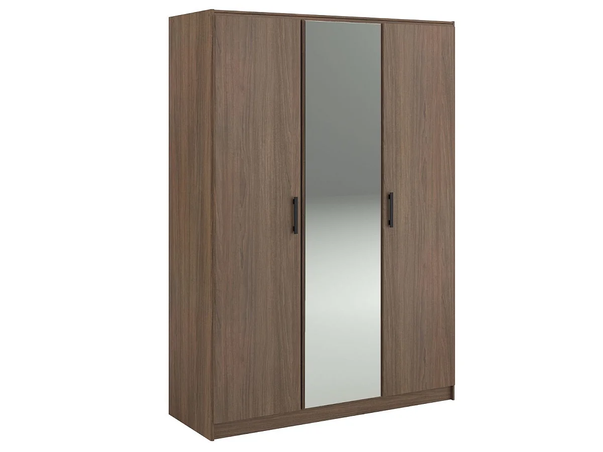 Chambre complète lit 140x190 avec 2 chevets 1 armoire 3P et 1 commode - KASUAL