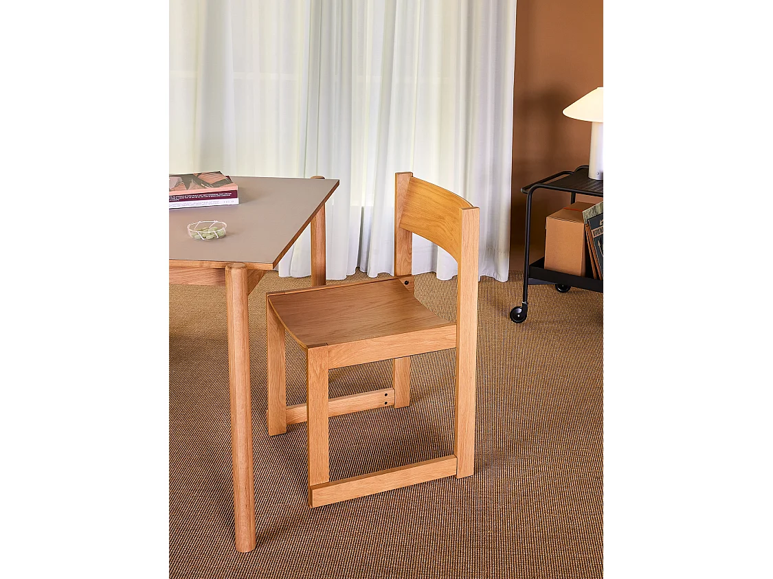 Hübsch Chaise de repas Naturelle Bois FORMA
