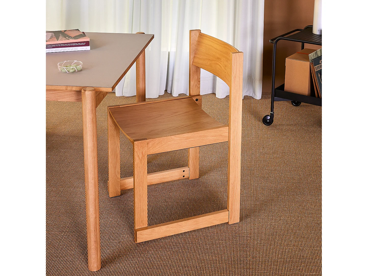 Hübsch Chaise de repas Naturelle Bois FORMA