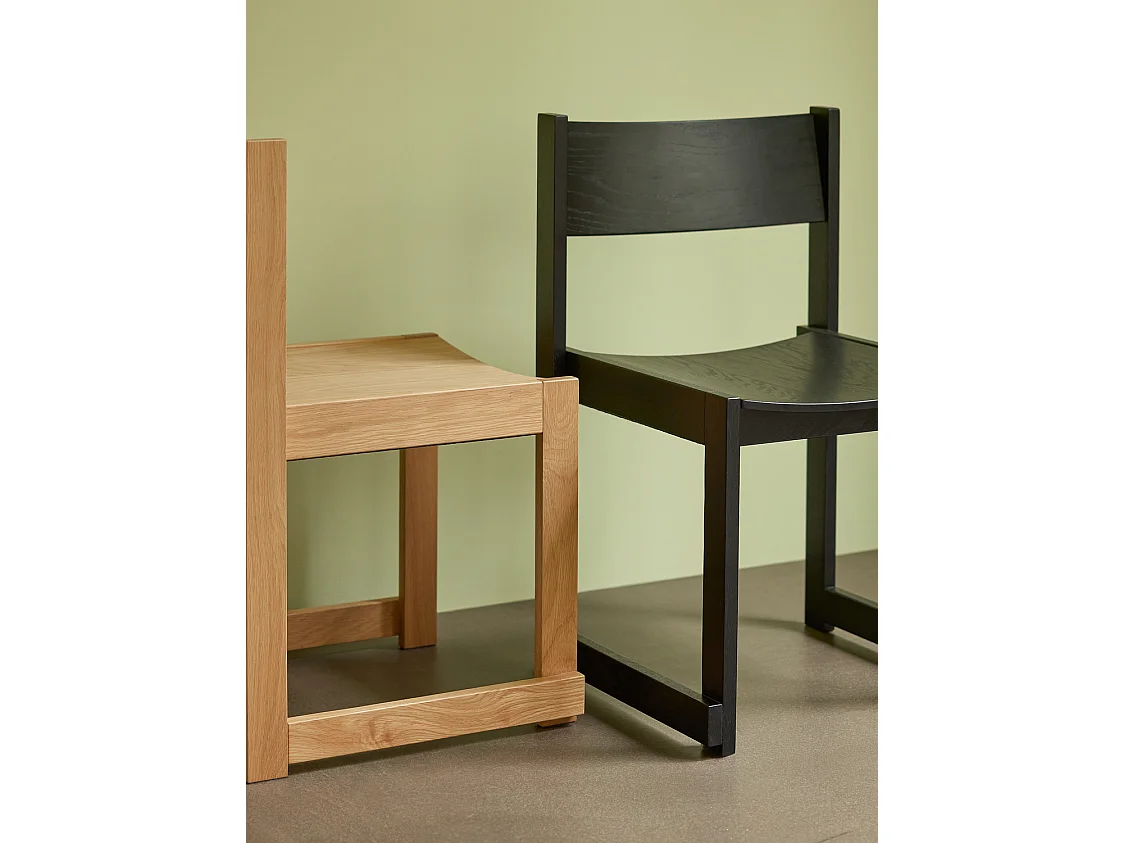 Hübsch Chaise de repas Naturelle Bois FORMA
