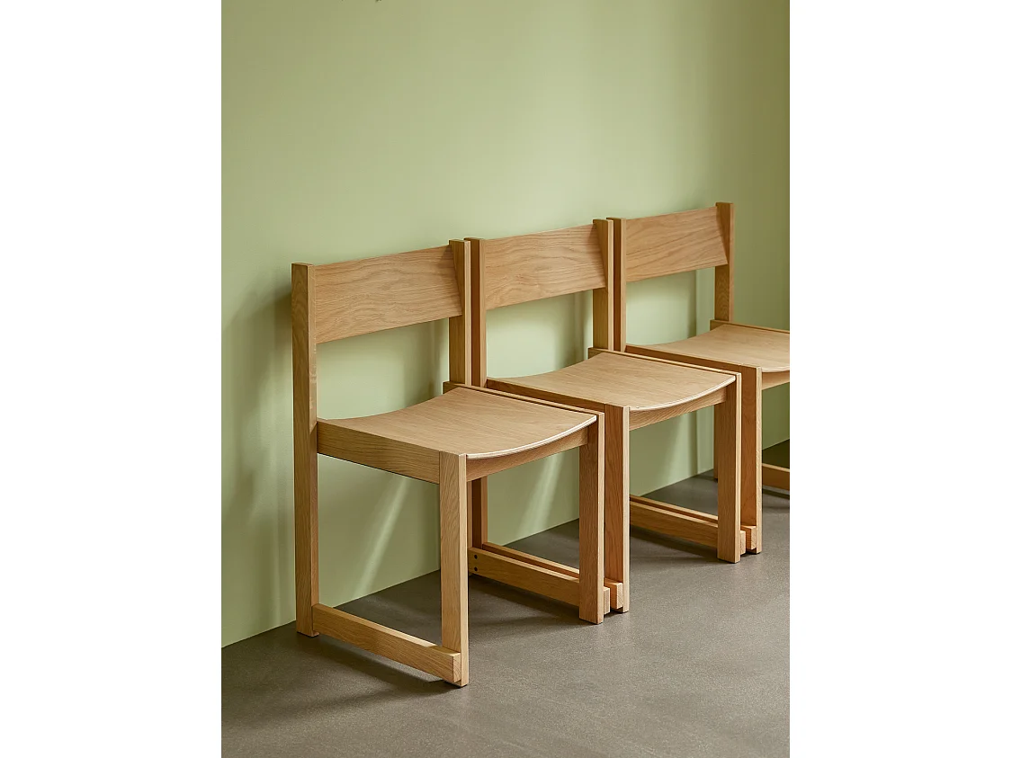 Hübsch Chaise de repas Naturelle Bois FORMA