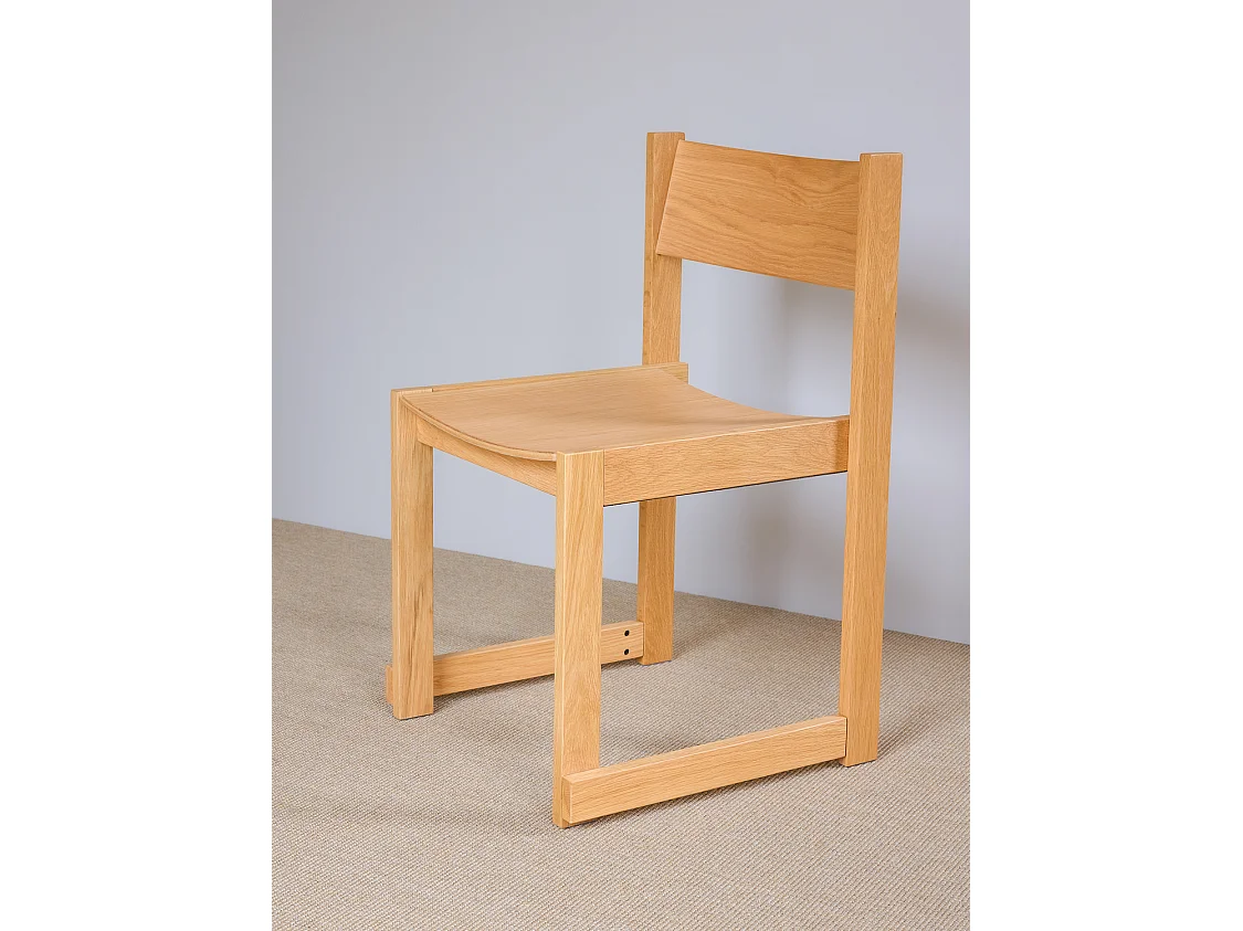 Hübsch Chaise de repas Naturelle Bois FORMA