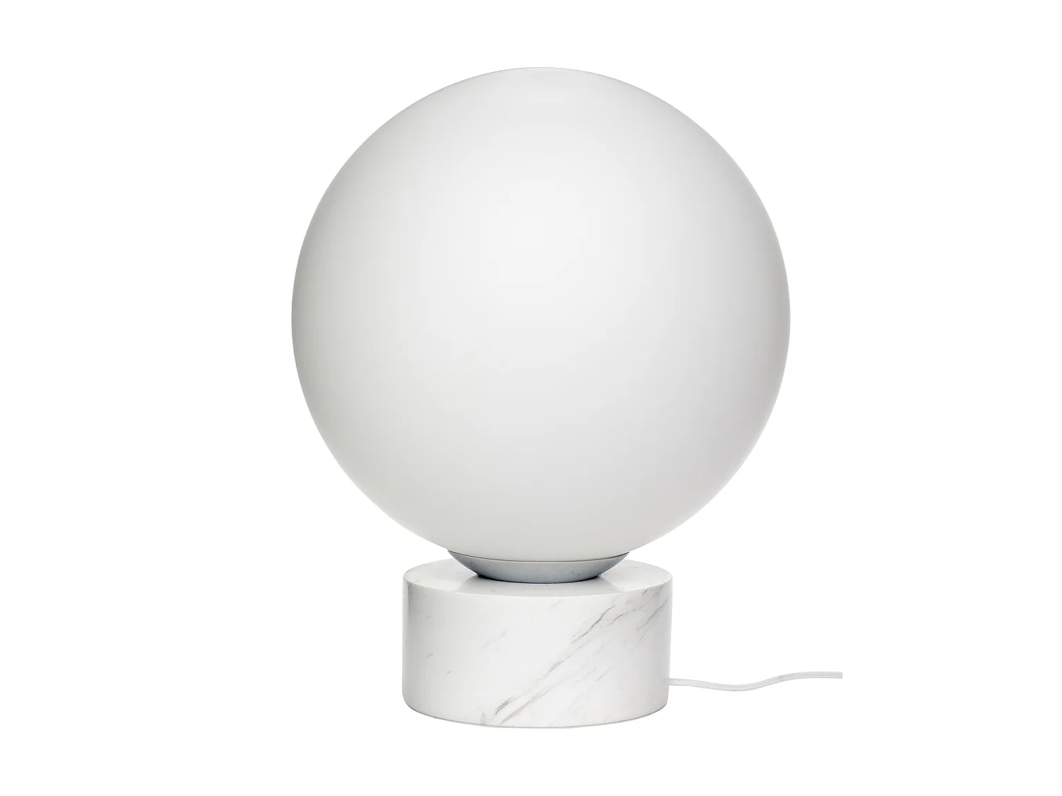 Hübsch Lampe sur pied Cylindre Verre Blanc SPHERE