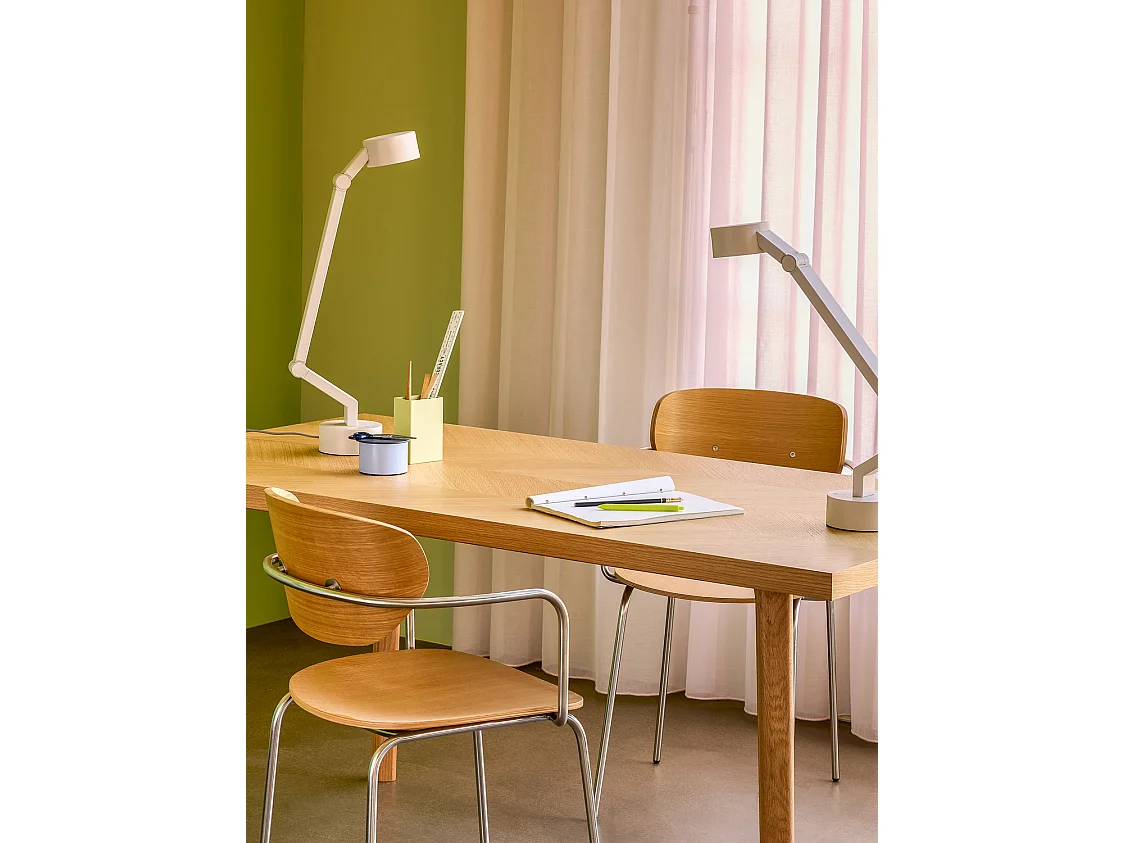 Hübsch Lampe de Table Iron Light Grey VERVE