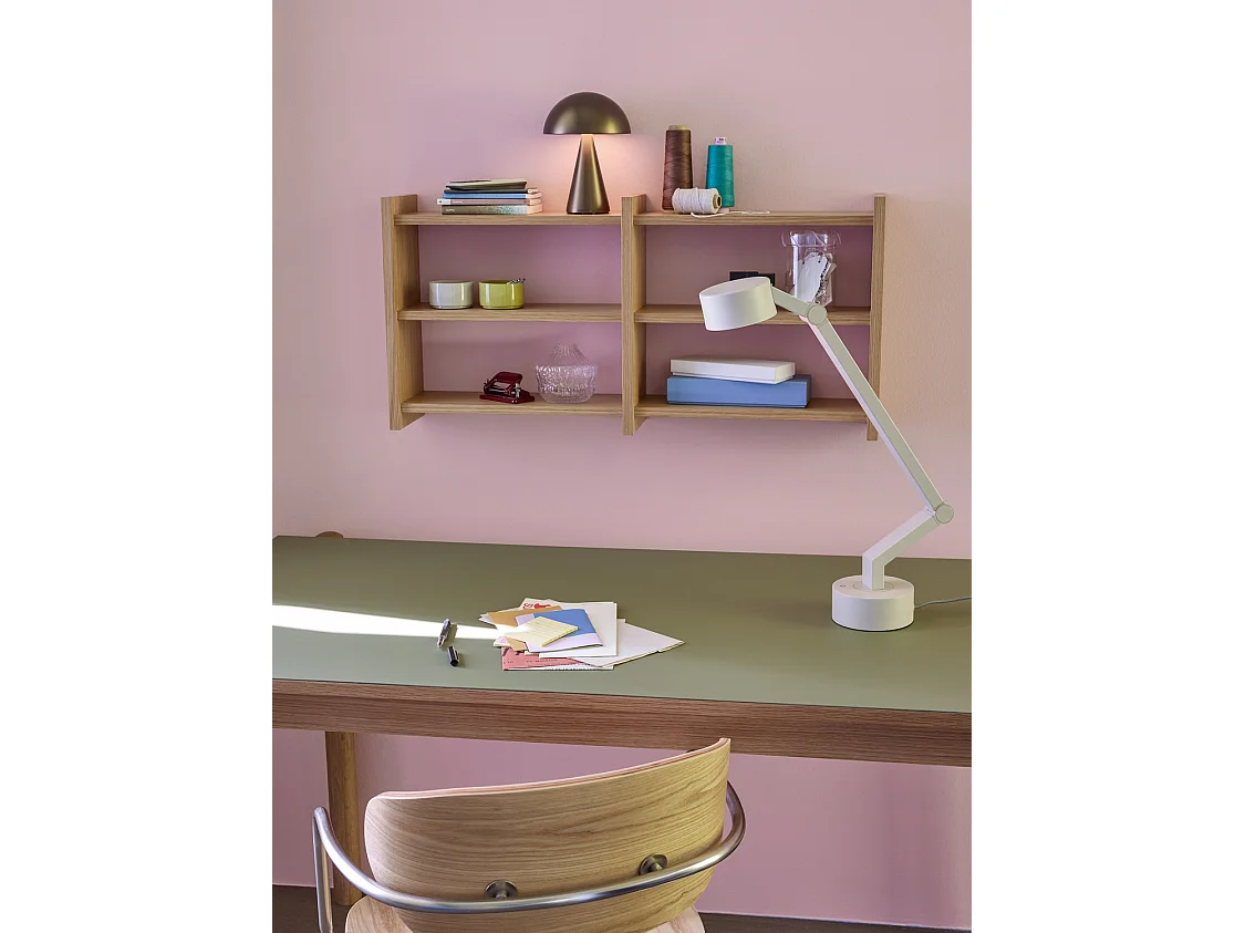 Hübsch Lampe de Table Iron Light Grey VERVE