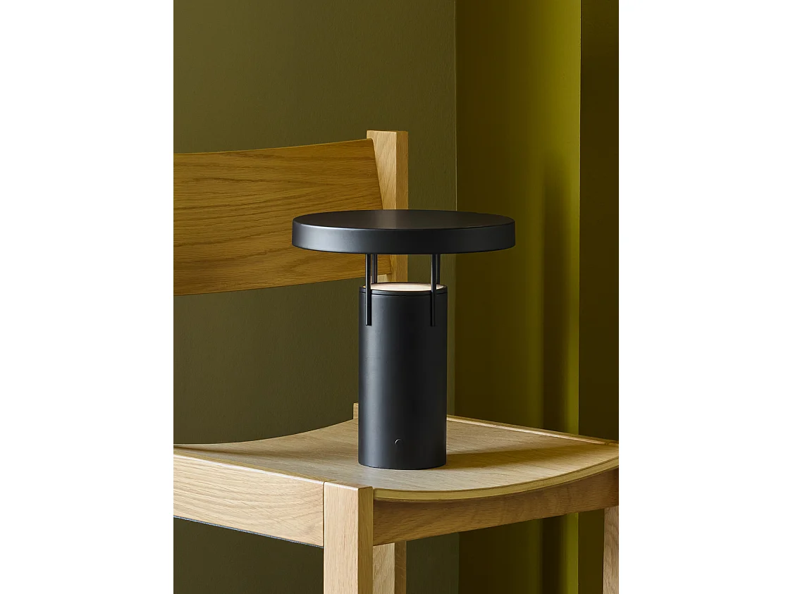 Hübsch Lampe Portable Matt Black BringMe