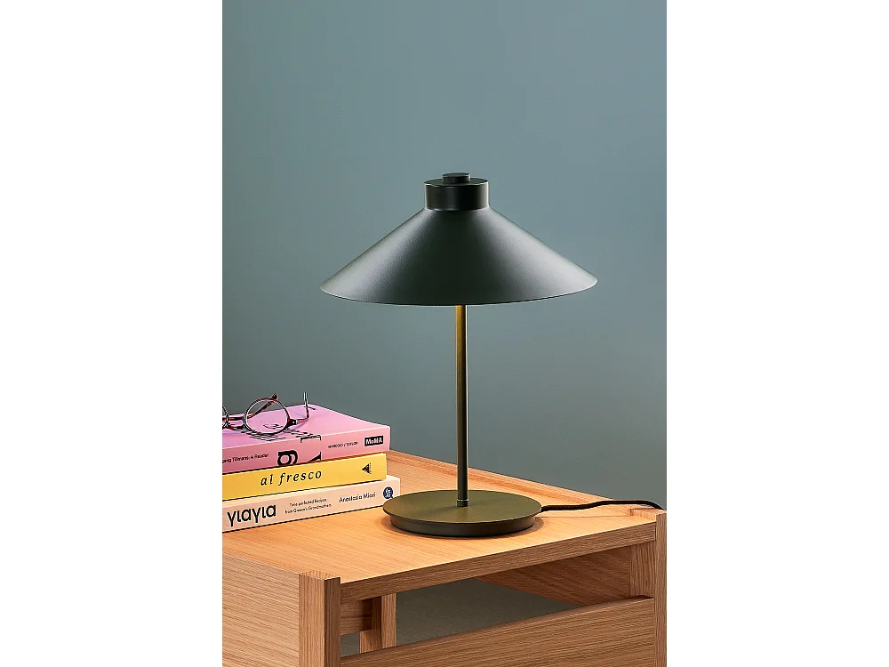 Hübsch Lampe de table Vert SHAPE