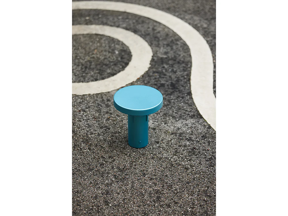 Hübsch Lampe portable Mini Fer métallique Turquoise BRINGME
